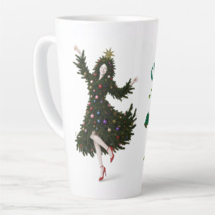 femme sapin de Noël mug