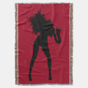 Femme Saxo Jeter La Couverture