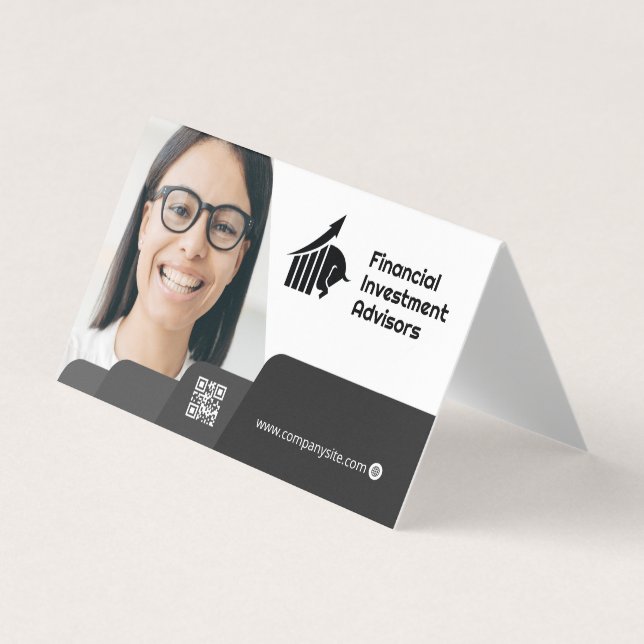 Femme souriante | Entreprise | Carte de visite de  (Devant)