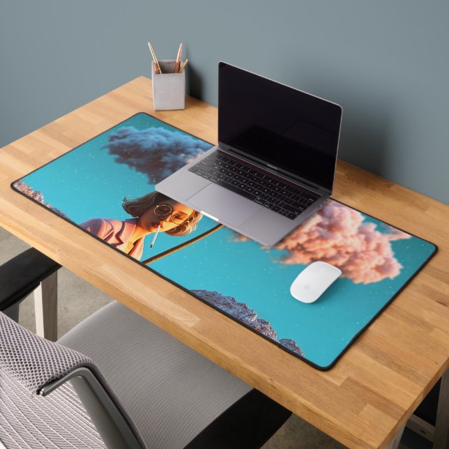 Femme surréaliste avec palmier (Bureau 2)
