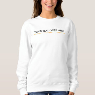Femme Sweatshirt blanc basique Élégant moderne