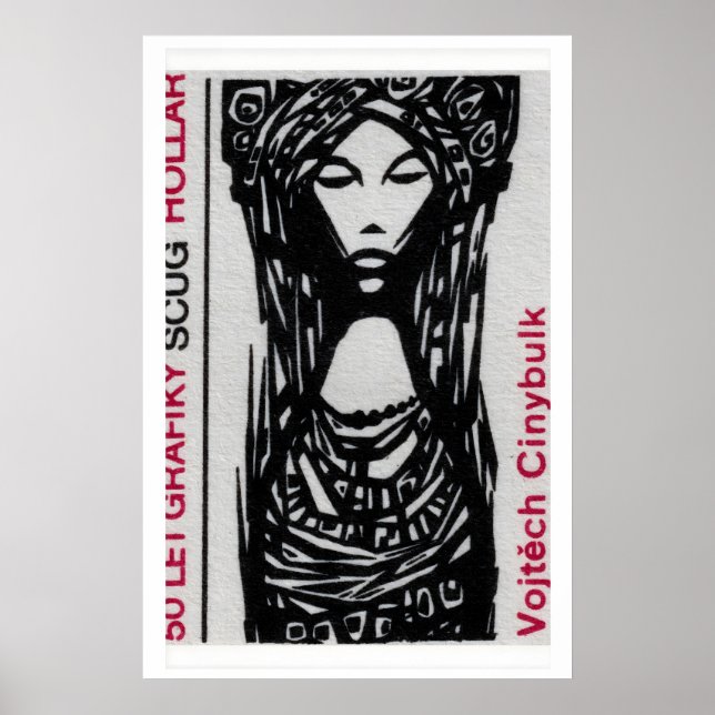 Femme traditionnelle Matchbox Impression d'art, Tc (Devant)