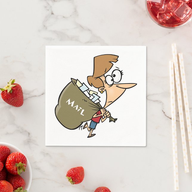 Femme transportant des serviettes en papier de sac (Créateur téléchargé)