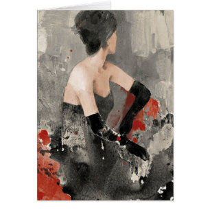 Femme vintage sauvage d'aquarelle d'Apple