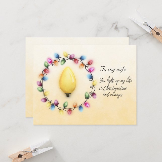 Femme Vous illuminez ma vie à Noël toujours (Devant/Arrière en situation)