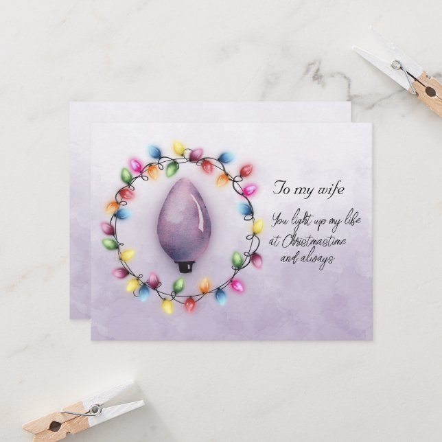 Femme Vous illuminez ma vie à Noël toujours (Devant/Arrière en situation)