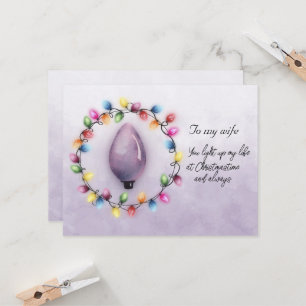 Femme Vous illuminez ma vie à Noël toujours