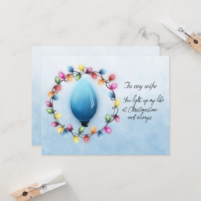 Femme Vous illuminez ma vie à Noël toujours (Devant/Arrière en situation)