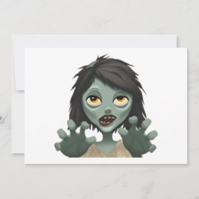 Femme Zombie - Emoji (Devant)