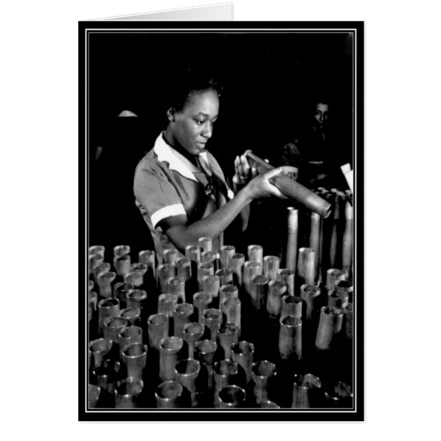 Femmes 2ème guerre mondiale - Carte de voeux front (Devant)