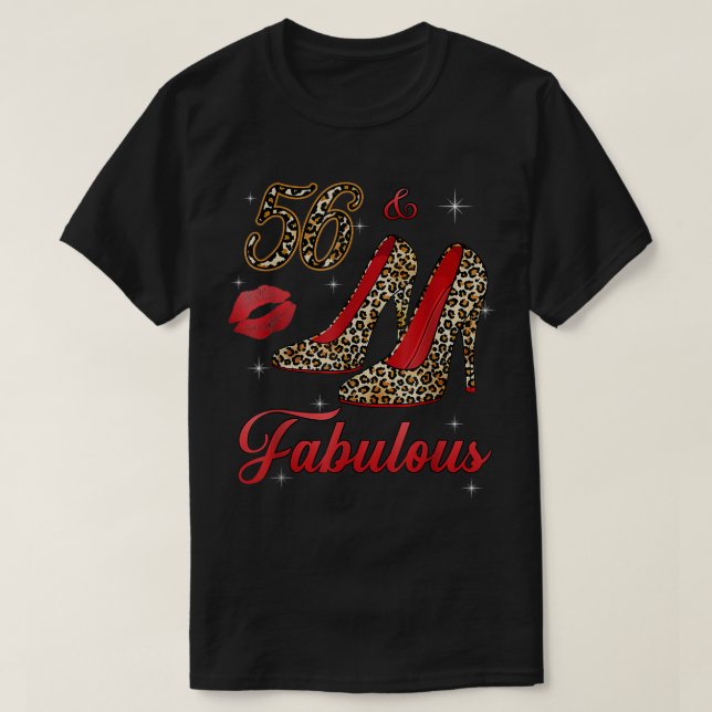 Femmes 56 Et Fabuleux Leopard talons hauts Joyeux  (Design devant)