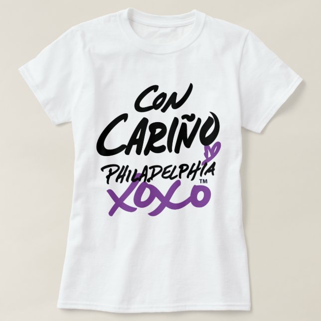 Femmes avec Love dans le T-shirt espagnol (Design devant)