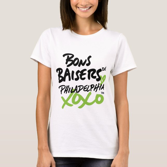 Femmes avec Love dans le T-shirt français (Devant)