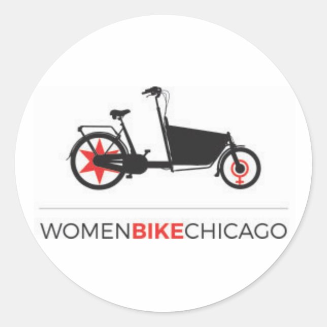 Femmes Bke Chicago - Stickers Conception Vélo Carg (Devant)