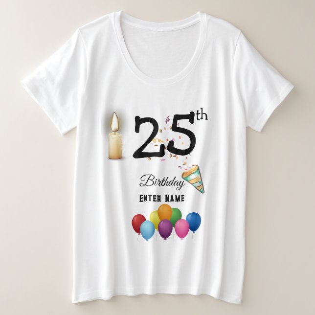 Femmes d'anniversaire customisées (Design devant)