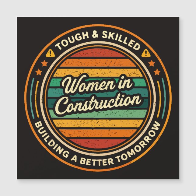 Femmes dans la construction dures et qualifiées (Devant)
