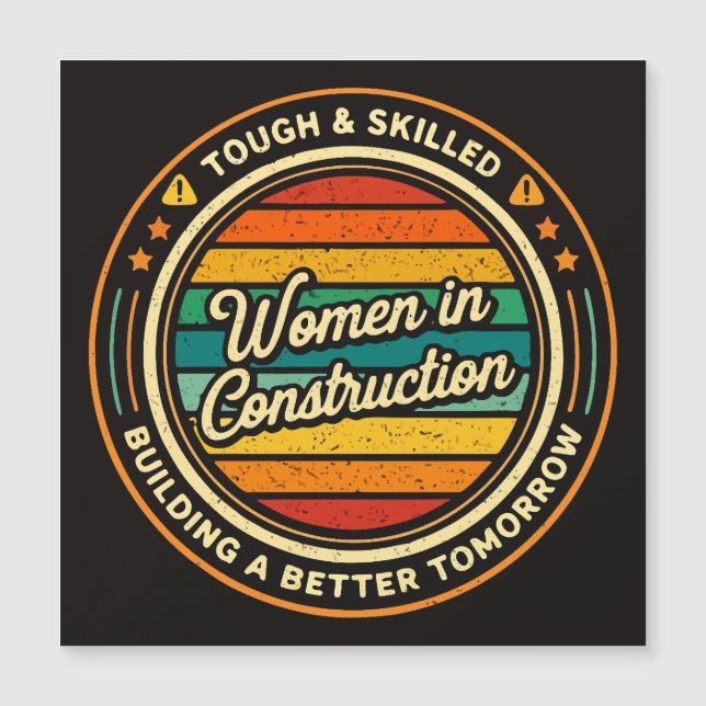 Femmes dans la construction dures et qualifiées (Devant)