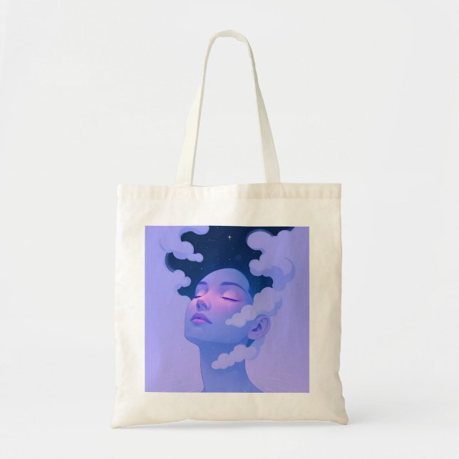 femmes dans le sac fourre-tout ciel (Devant)