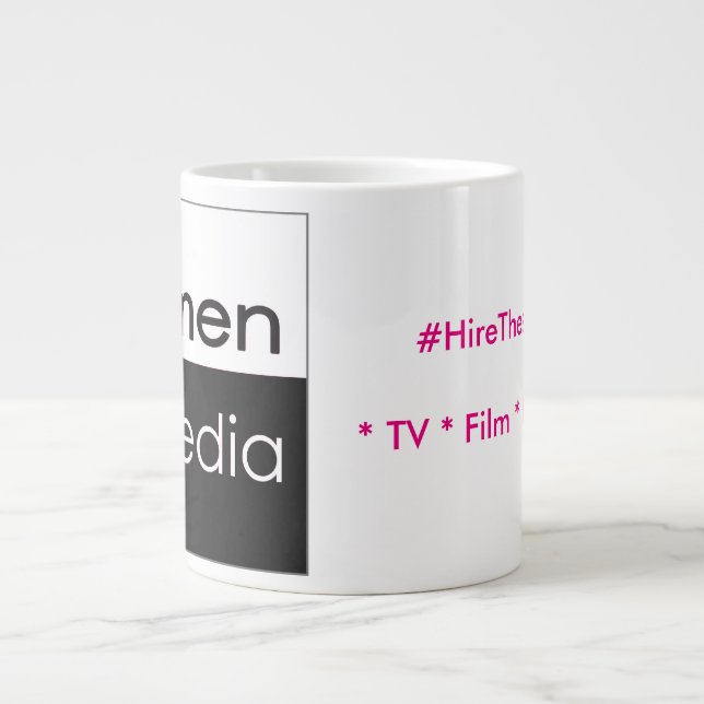 Femmes Dans Média Classique Mug 15 oz (Devant)