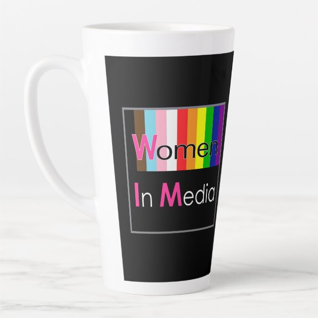 Femmes Dans Médias Classique Mug Noir (Gauche)