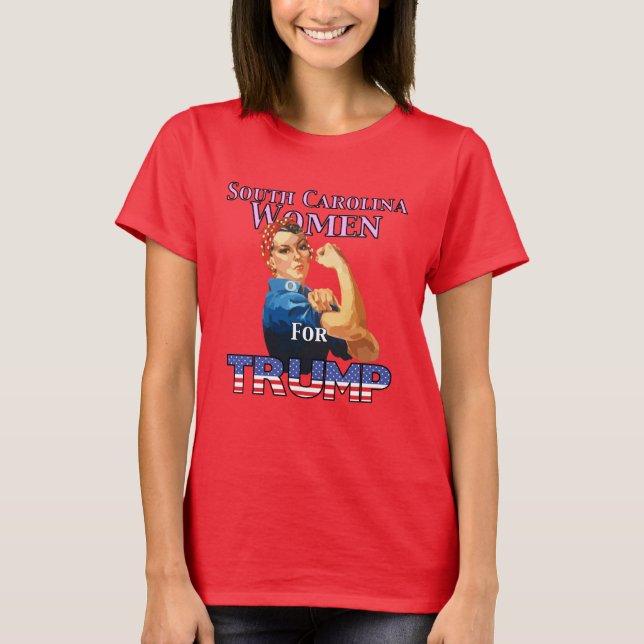 Femmes De Caroline Du Sud Pour Trump T-Shirt (Devant)