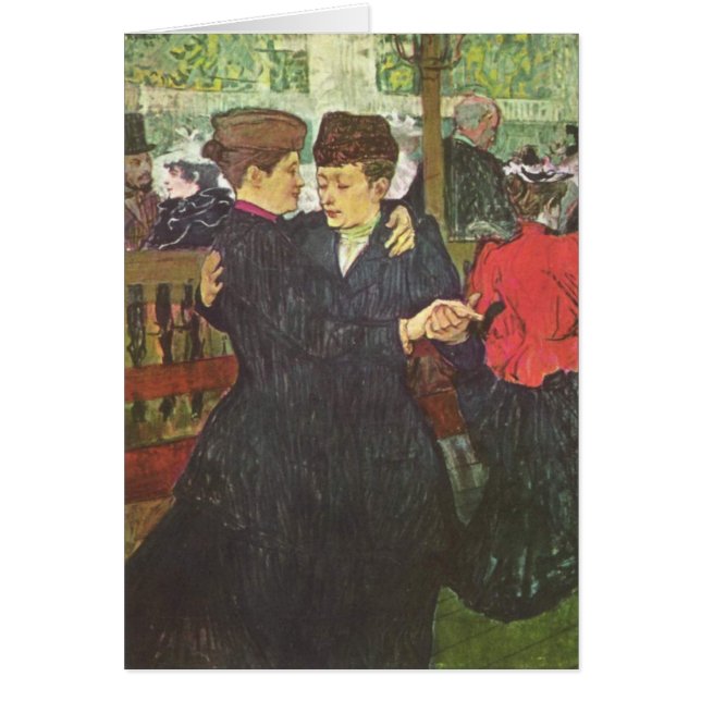 Femmes de Deux dansant - carte d'art (Devant)