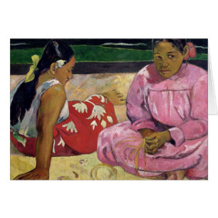 Femmes de Paul Gauguin du Tahiti, sur la plage,