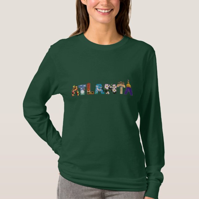 Femmes de T-shirt d'Atlanta (Devant)