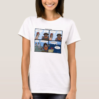 Femmes de T-shirt de pirate de grammaire