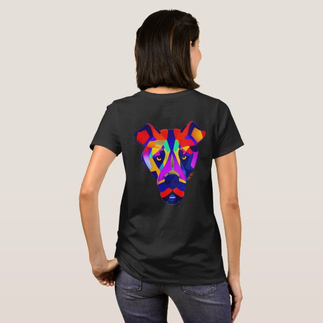 femmes de T-shirt noir au dos de Alexander's Dog (Dos entier)