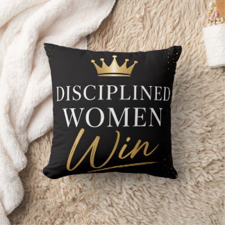 Femmes Disciplinées Gagnent Coussin Jeté