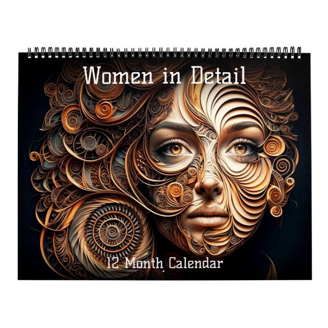 Femmes en détail Calendrier 12 mois (pages fractio (Protection)