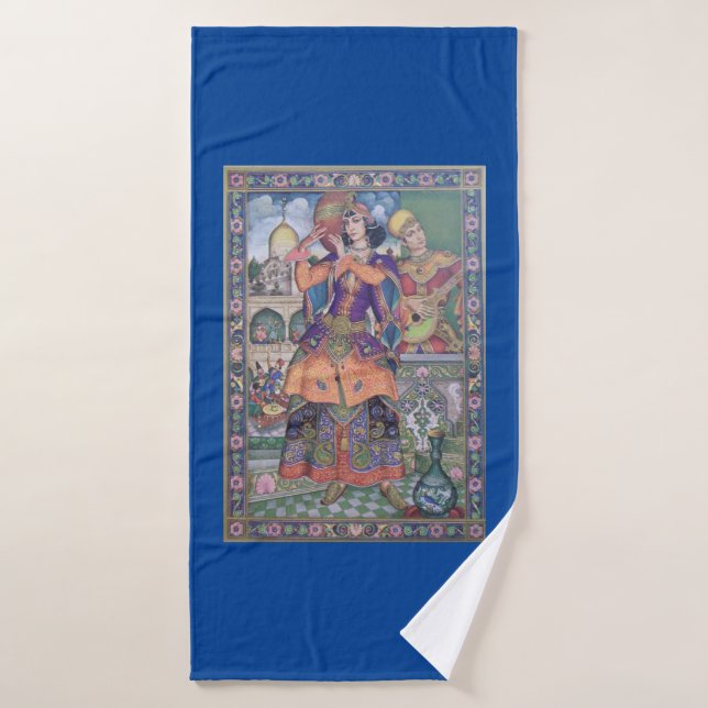 Femmes indiennes vintages 3 pc. Lot de serviettes (Serviette de bain)