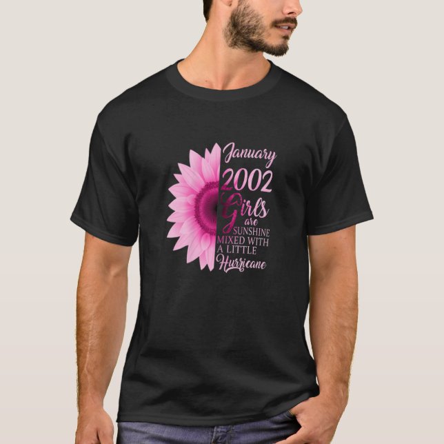 Femmes Janvier Fille 2002 TShirt 21 ans 21 ans (Devant)