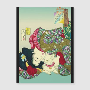 Femmes japonaises et chat