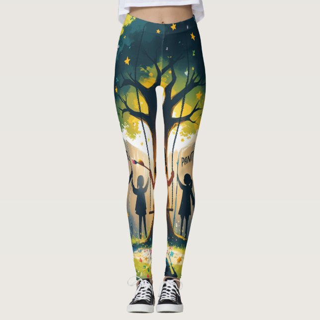 femmes leggings couvert enfants rêves (Devant)