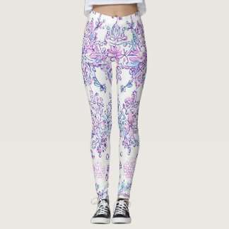 FEMMES LEGGINGS IMPRIMÉE CONCEPTION FLORALE