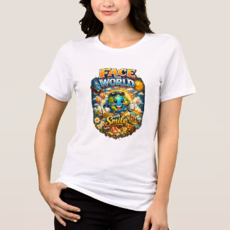 Femmes Motivationnelles Tshirt Blanche