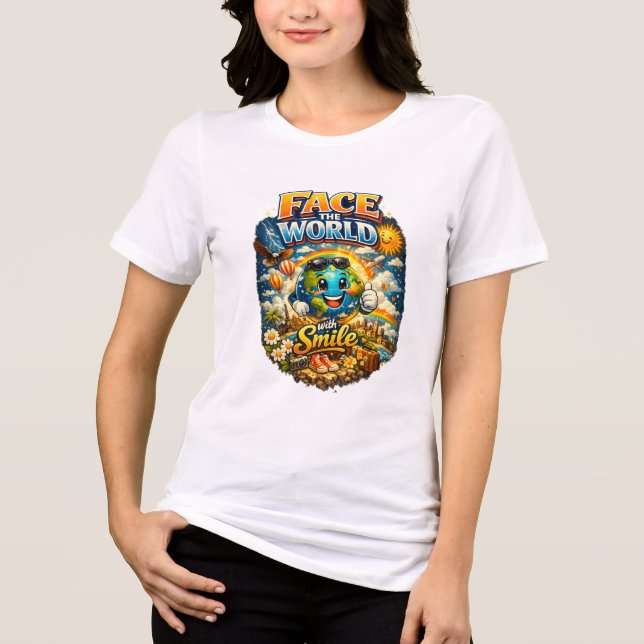 Femmes Motivationnelles Tshirt Blanche (Recto)