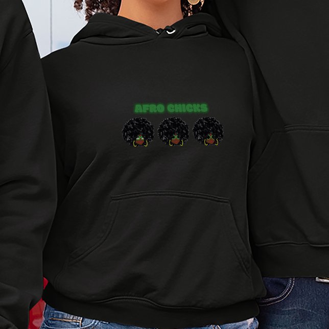 Femmes noires, Afro Chicks - Sweat - shirt à capuc (Afro Chicks - Chickadee)