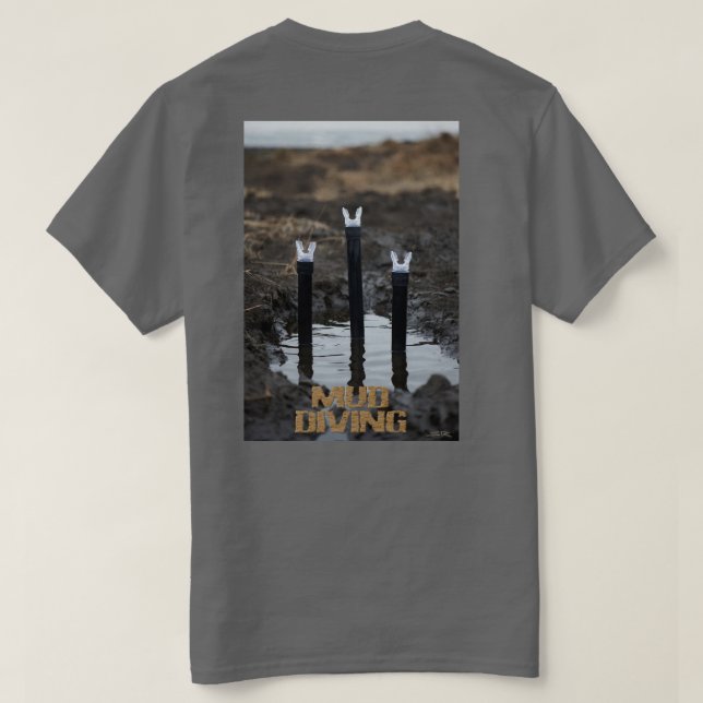 Femmes plongée en plâtre T-shirt dos gris (Design dos)