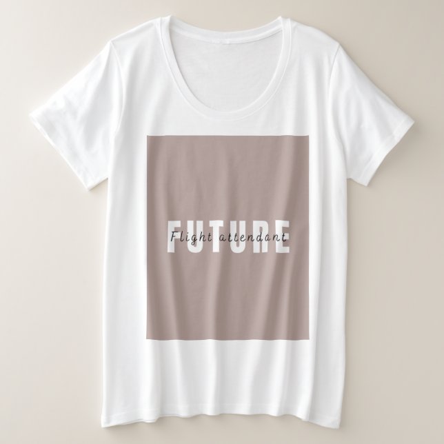 femmes plus la taille de l'agent de bord TSHIRT (Design devant)