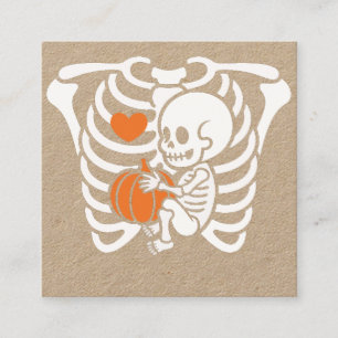 Femmes Squelette Grossesse Faire-part Halloween