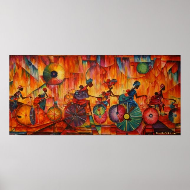 Femmes sur roues - Impression en toile (Devant)