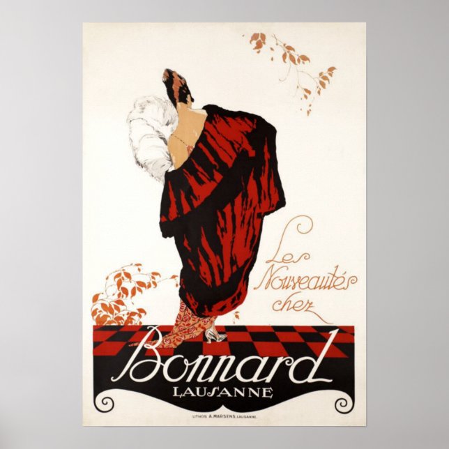 Femmes vintages Mode tendances Art Déco Publicité (Devant)