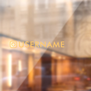 Fenêtre autocollant instagram personnalisé pour vitre de v