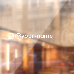 Fenêtre autocollant instagram personnalisé pour vitre de v