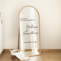 Autocollant personnalisé pour miroir de mariage, d