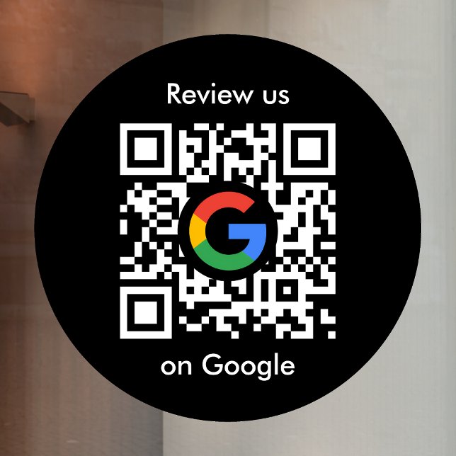 Fenêtre Autocollant pour Google Reviews | Autocollant viny (Gain Google reviews & grow your business with this editable  rating request window cling decal sign.)