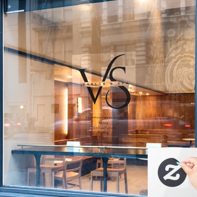 Fenêtre Autocollant pour porte d'entreprise (Fenêtre de café)